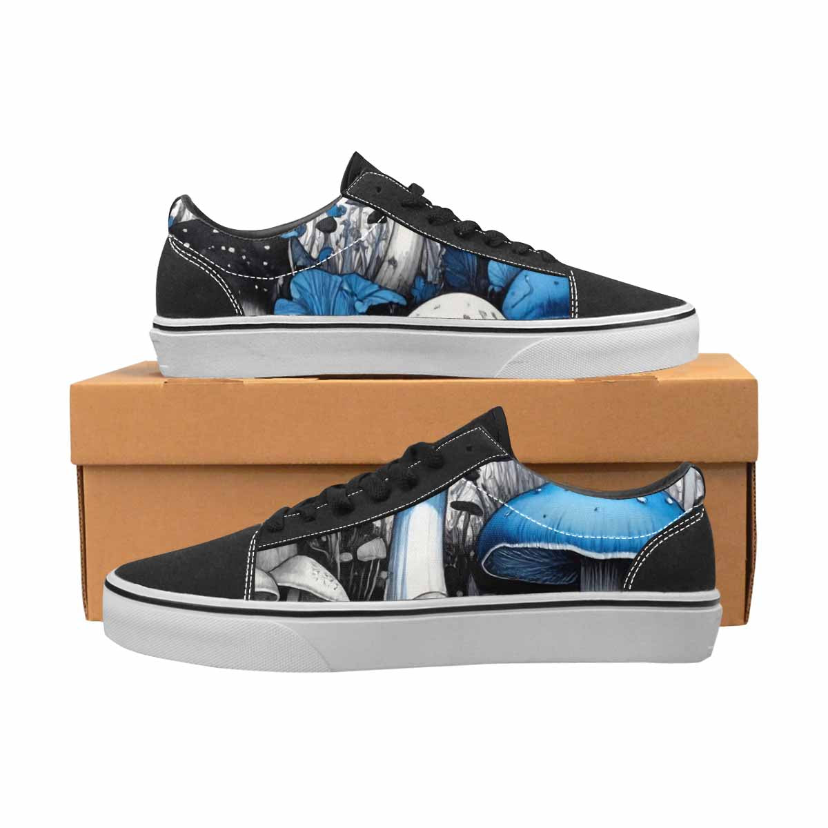 WOMEN'S Mushrooms (general) Lace-Up Canvas Dreamlike Shoes