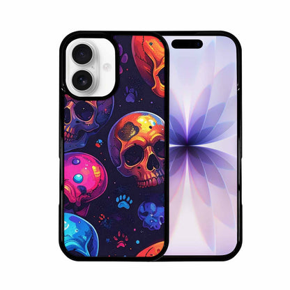 iPhone 17 Case — Iridescent Millions Of Gothic Skulls, Custom Made Phone Cover