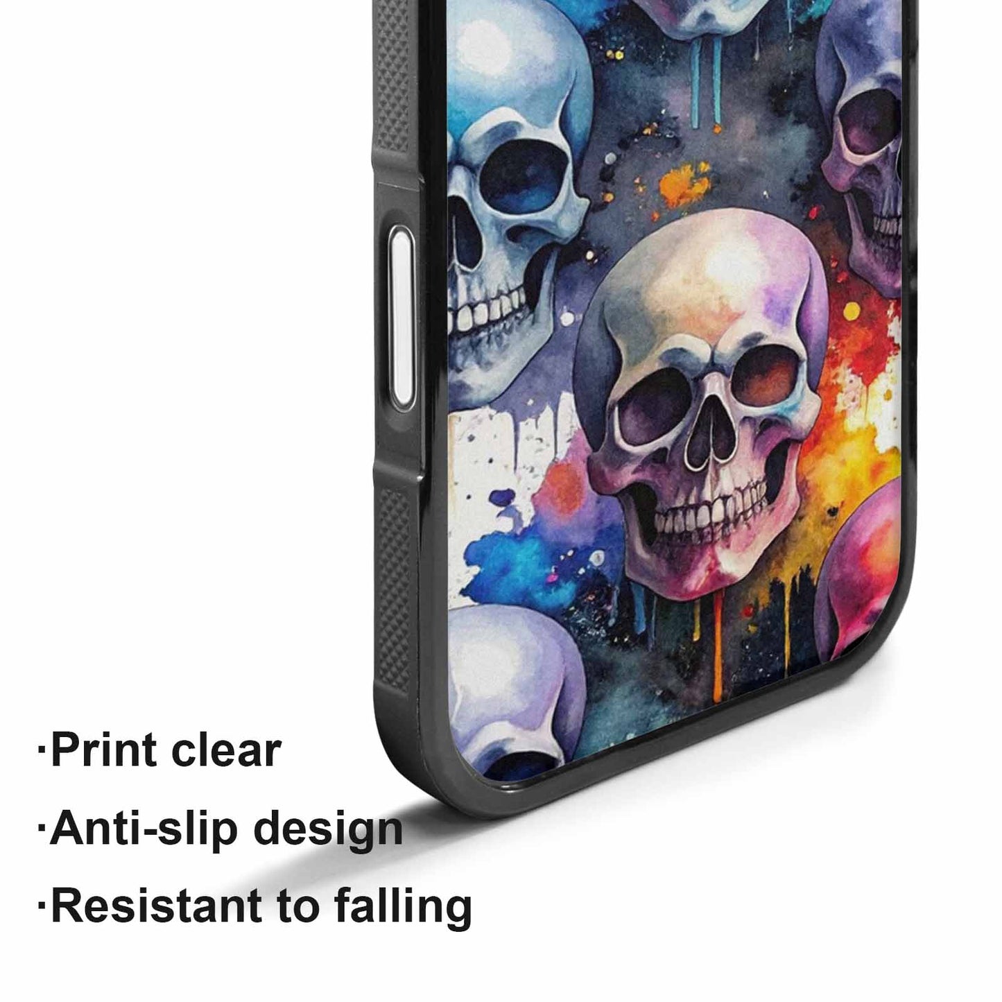 iPhone 17 Case — Skull Dark Art Gothic Print Gothic, Custom Printed Phone Case