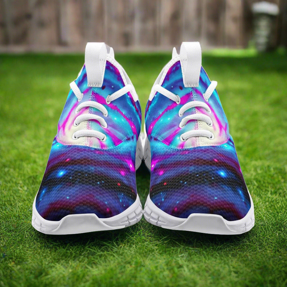 Jellyfish Navy Indigo Ornate Bold Art - Freaky Shoes | Custom Art Sneakers