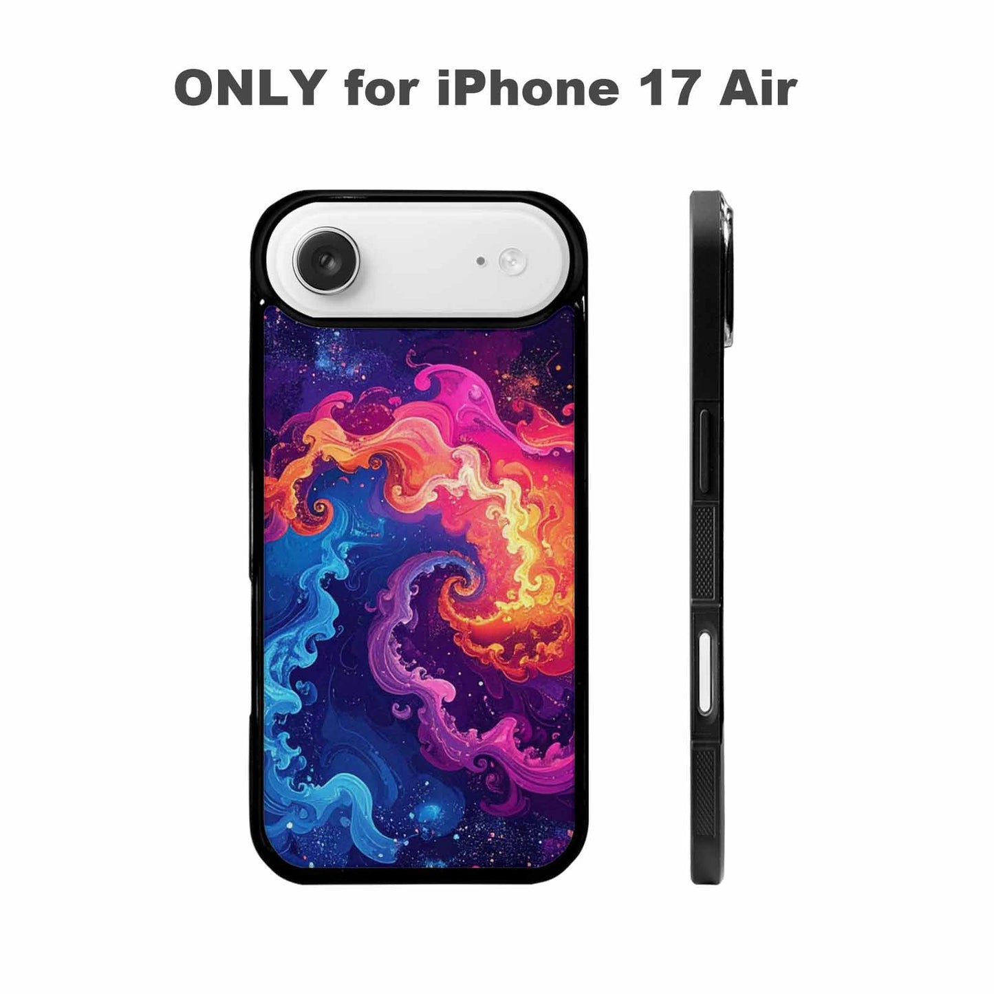 iPhone 17 Air Case — Rose Galaxy Art Seamless Pattern Galaxy, Custom Phone Case