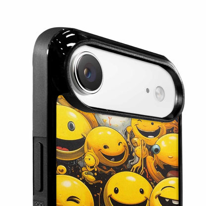 iPhone 17 Air Case — Melting Moon Smiley Red Splatter Original, Personalized Phone Case
