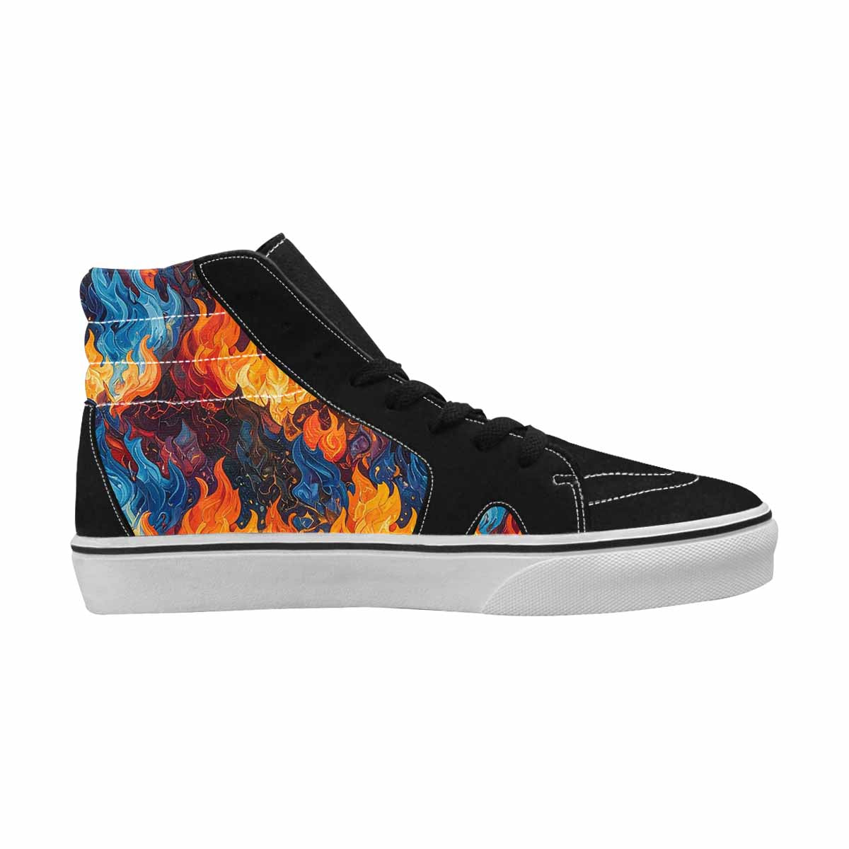 WOMEN'S Fire Flame High Top Canvas Dreamcore Shoes
