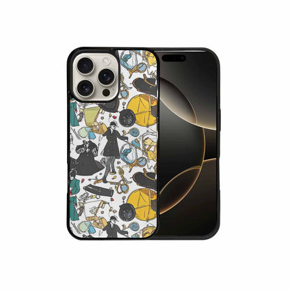iPhone 16 Pro Max Case — Noir Spy Silhouette Pen Ink Noir, Personalized Phone Case