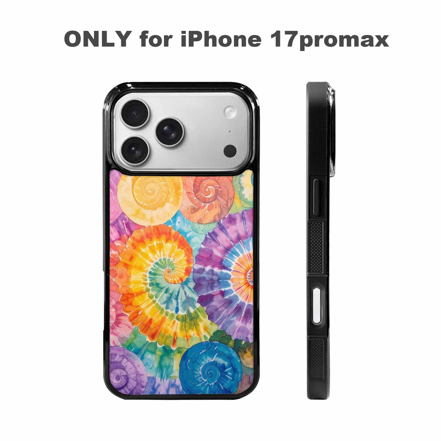 iPhone 17 Pro Max Case — Tie Dye Swirls Tie Dye Tie, Customized Protective Case