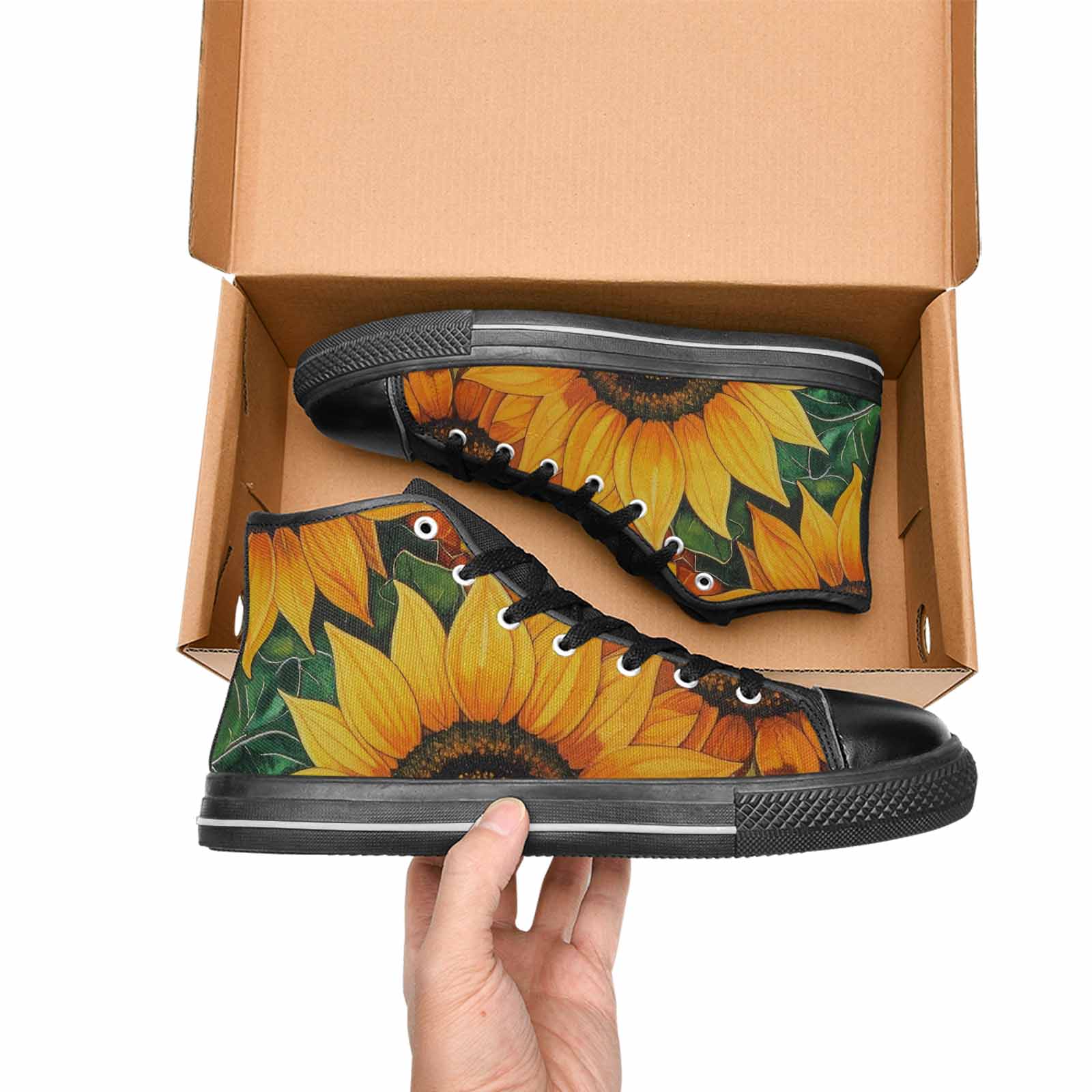 MEN'S Blend Melt Them High Top Canvas Cottagecore Sneakers