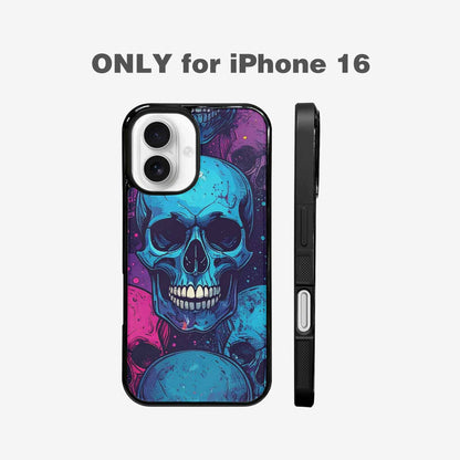 iPhone 16 Case — Skulls Splatter Comic Custom, Custom Art Phone Cover