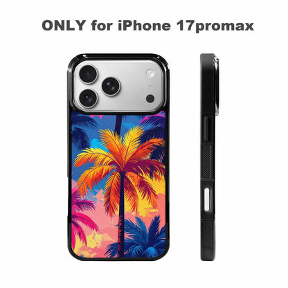iPhone 17 Pro Max Case — Chrome Bling Palm Original Art, Original Design Phone Case