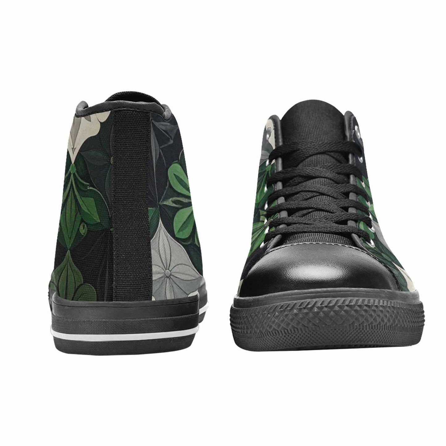 MEN'S Aromantic Flag Color High Top Canvas Aesthetic Custom Shoes