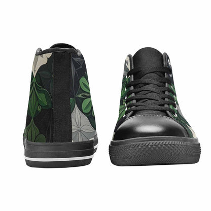 MEN'S Aromantic Flag Color High Top Canvas Aesthetic Custom Shoes