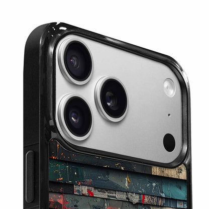 iPhone 17 Pro Case — Distressed Grunge Texture Pattern Hundreds Original, Personalized Phone Case