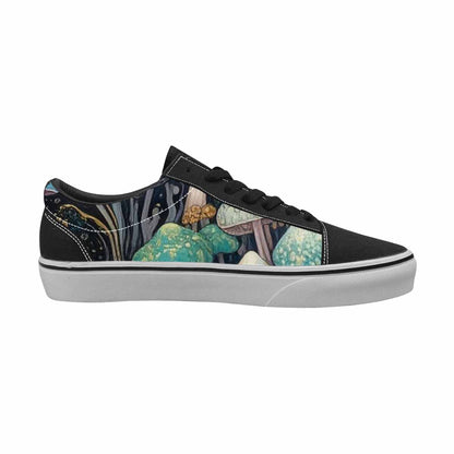 WOMEN'S Mushrooms Lace-Up Canvas Dark Academia Sneakers