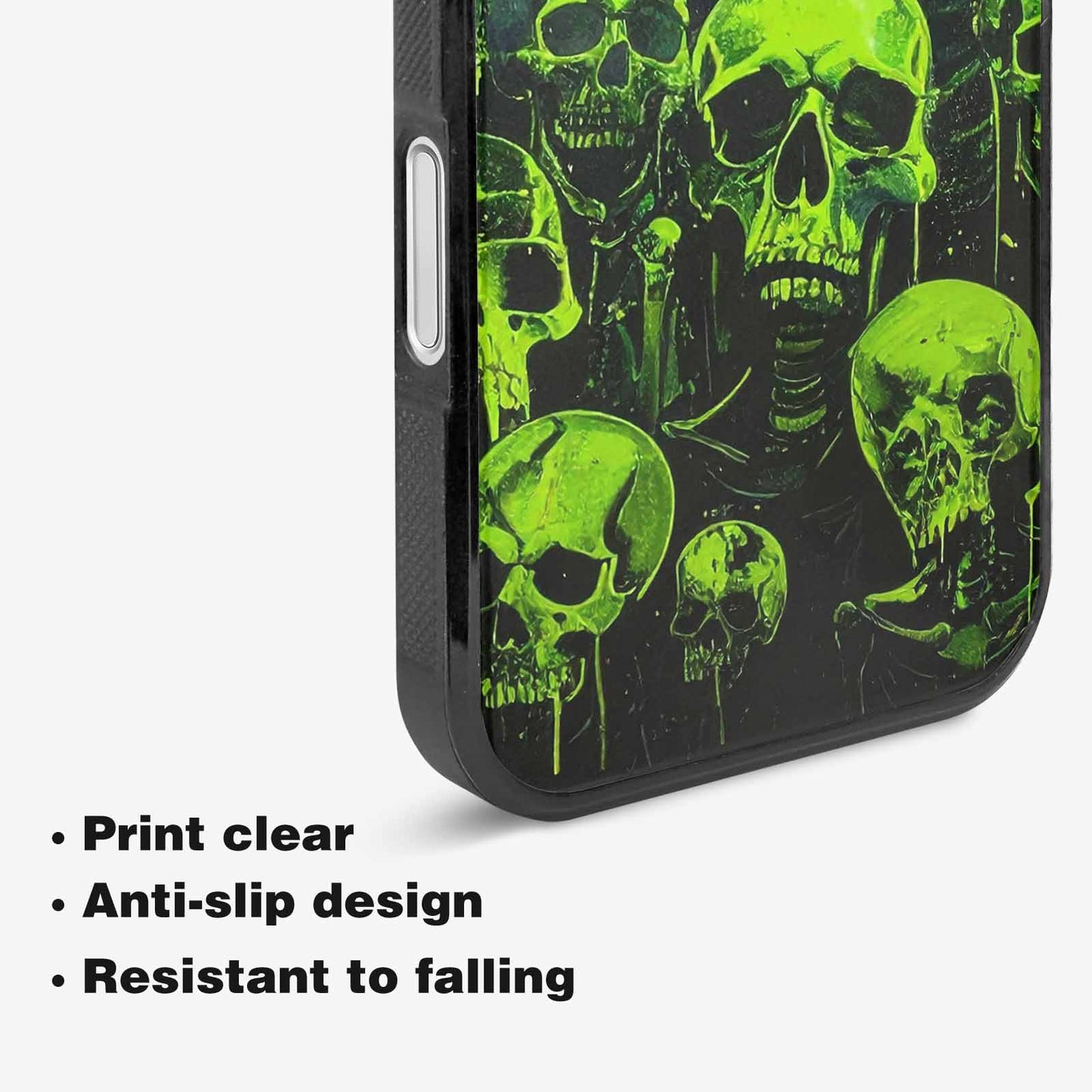 iPhone 16 Plus Case — Skeletons Neon Green Glowskele Ou7 Personalized, Customized Protective Case