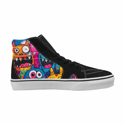 WOMEN'S Goofy Cartoon Monster High Top Canvas Aesthetic Custom Shoes