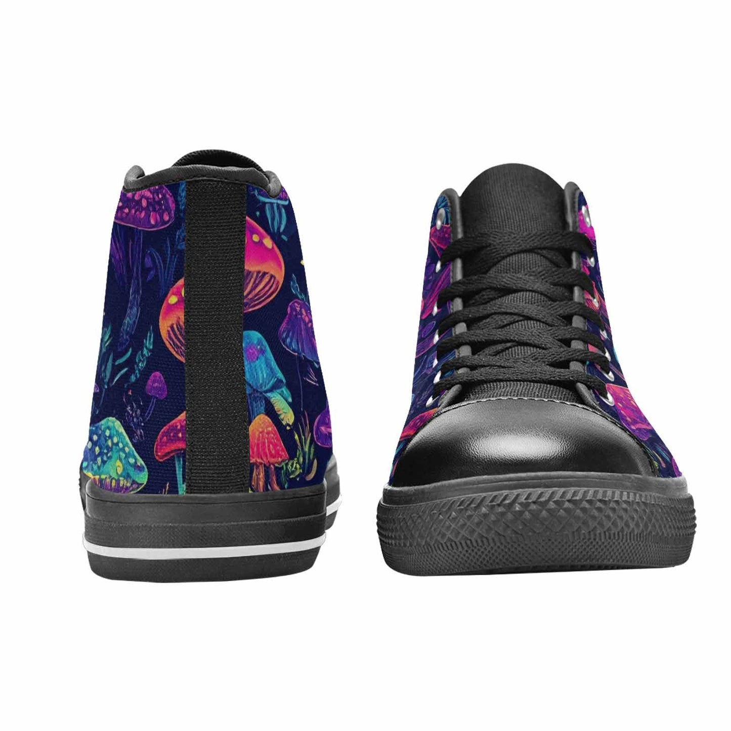 MEN'S Psychedelic Mushroom High Top Canvas Cottagecore Shoes