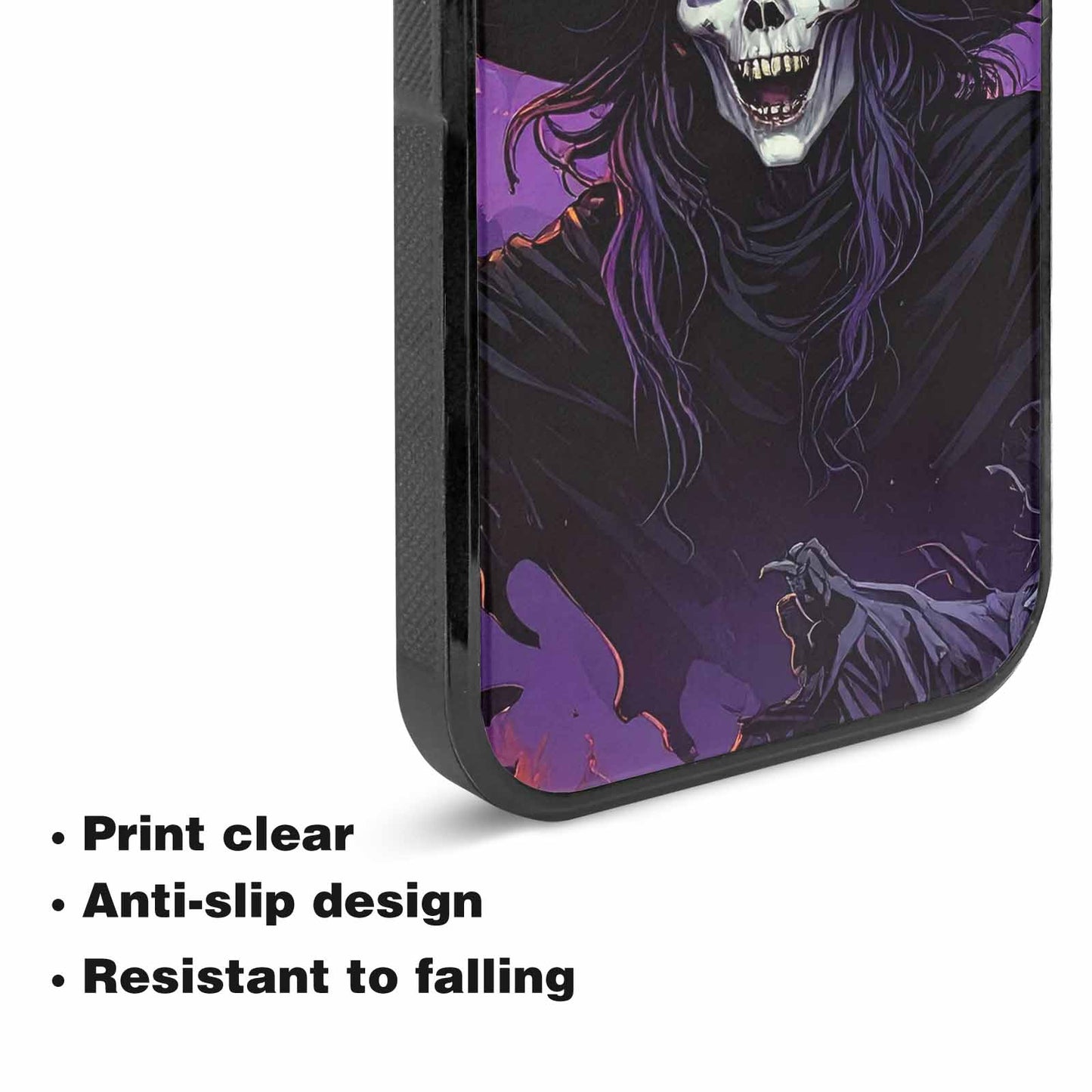 iPhone 15 Plus Case — Scary Horror Halloween Art Print Edge, Unique Phone Case Design