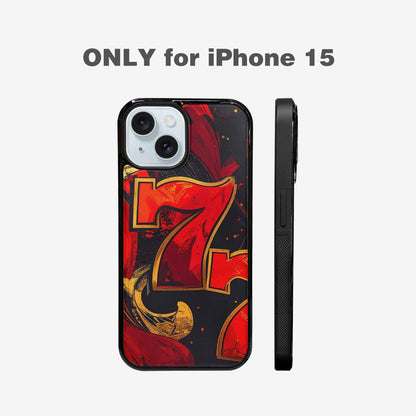 iPhone 15 Case — Dice And Casino Pattern Seamless Repeat, Custom Phone Case