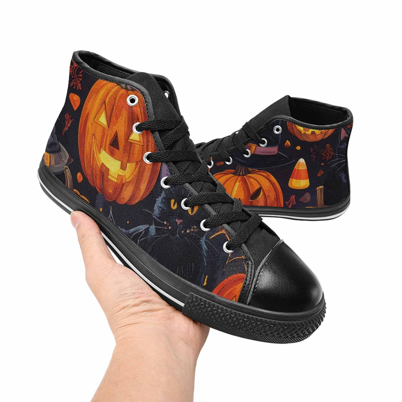 MEN'S Halloween High Top Canvas Neon Fantasy Shoes