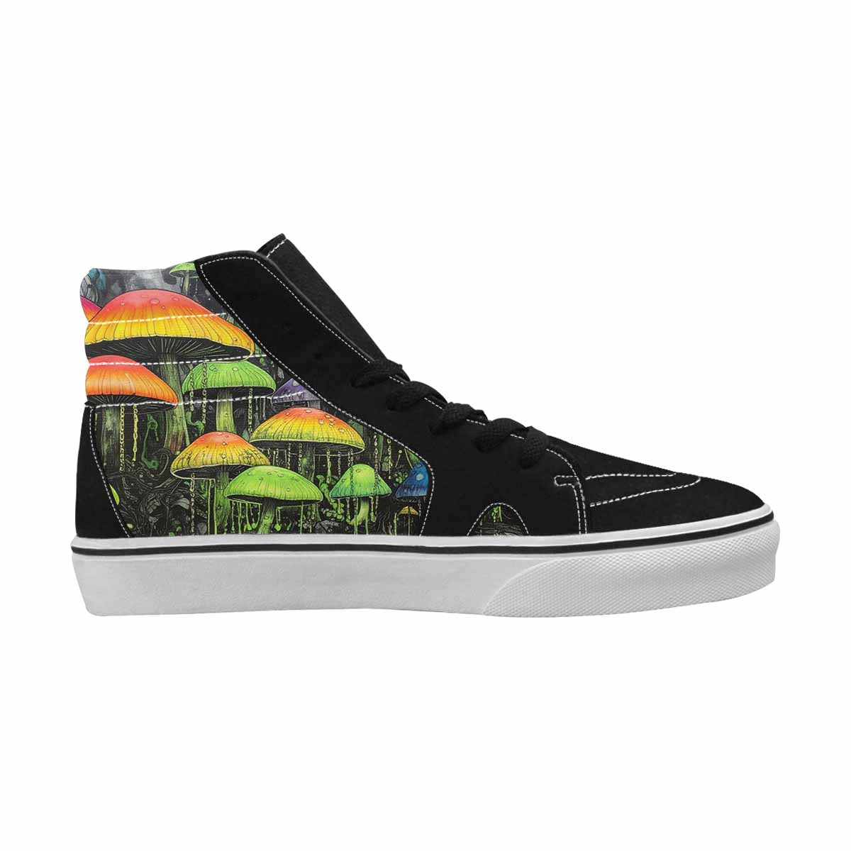 MEN'S Rainbow Drip Mushrooms High Top Canvas Dreamcore Shoes