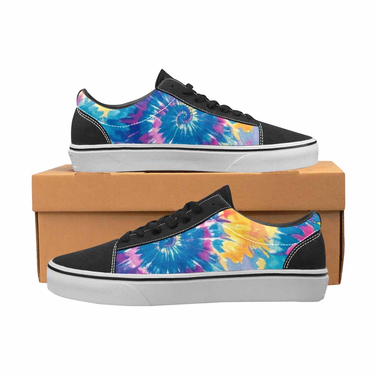 MEN'S Tie Dye Swirl Canvas Lace-Up Y2K Sneakers