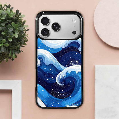 iPhone 17 Pro Max Case — Glossy Winter Wave Cartoon Cute, Custom Print Case Cover