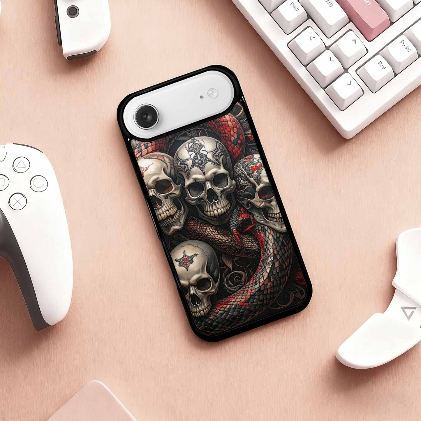 iPhone 17 Air Case — Skull Dark Art Gothic Print Gothic, Original Design Phone Case