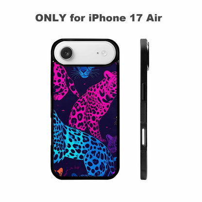 iPhone 17 Air Case — Leopard Print Neon Seamless Pattern Animal, Original Design Phone Case