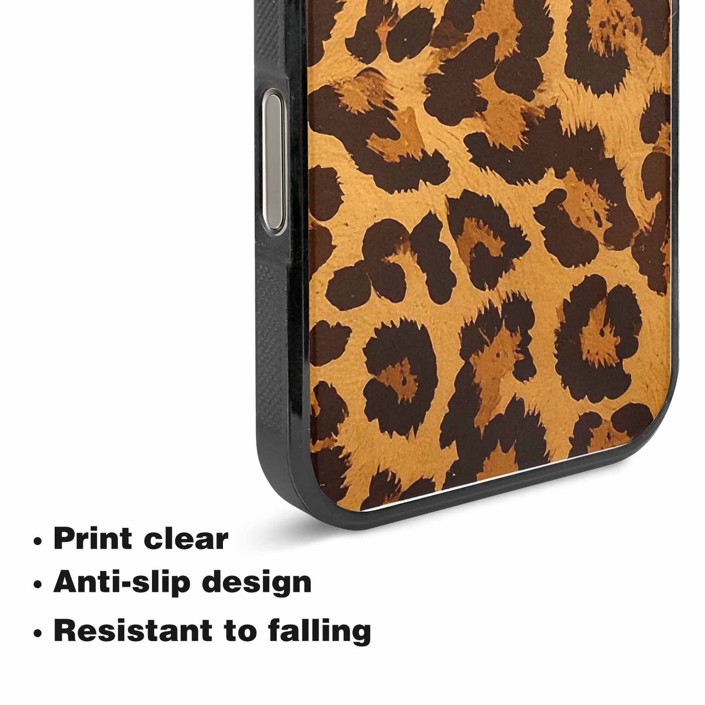 iPhone 15 Pro Max Case — Classic Leopard Print Warm Golden Tan, Original Design Phone Case