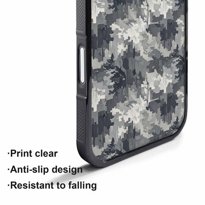 iPhone 17 Pro Case — Small Military Camouflage Blotch Pattern Camo, Customized Protective Case