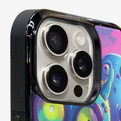 iPhone 15 Pro Max Case — Overlapping Endlessly No Empty Space Monsters, Custom Printed Phone Case
