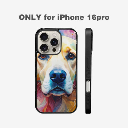 iPhone 16 Pro Case — Golden Retriever Watercolor Art Pattern Personalized, Custom Made Phone Cover