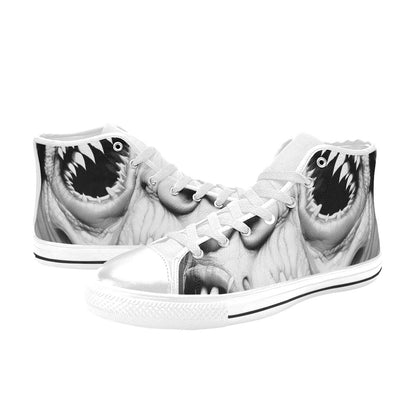 MEN'S Cc Twisted Faces 2 High Top Canvas Surreal Custom Sneakers
