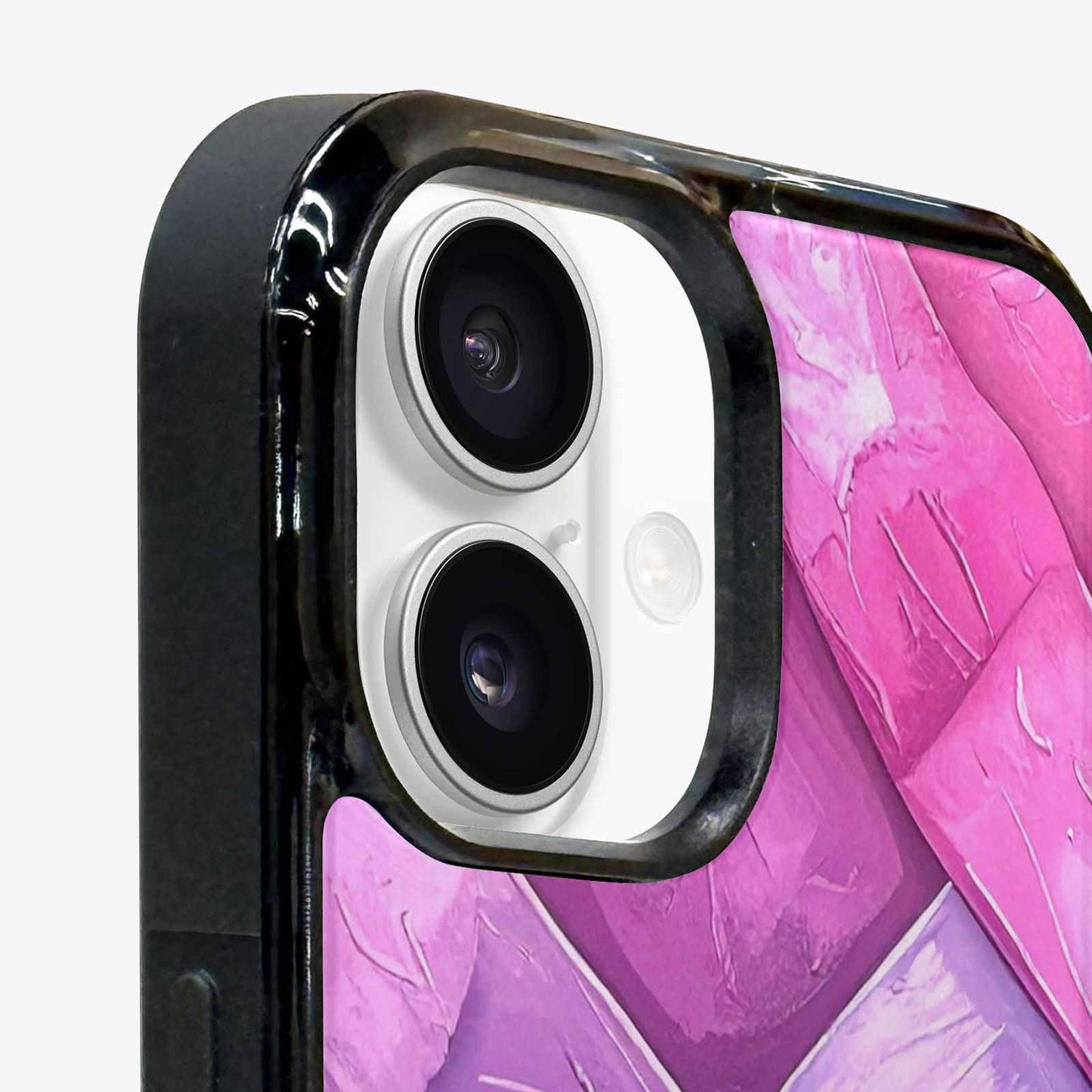iPhone 16 Plus Case — Bisexual Flag Color Theme Small Rainbow, Personalized Phone Case