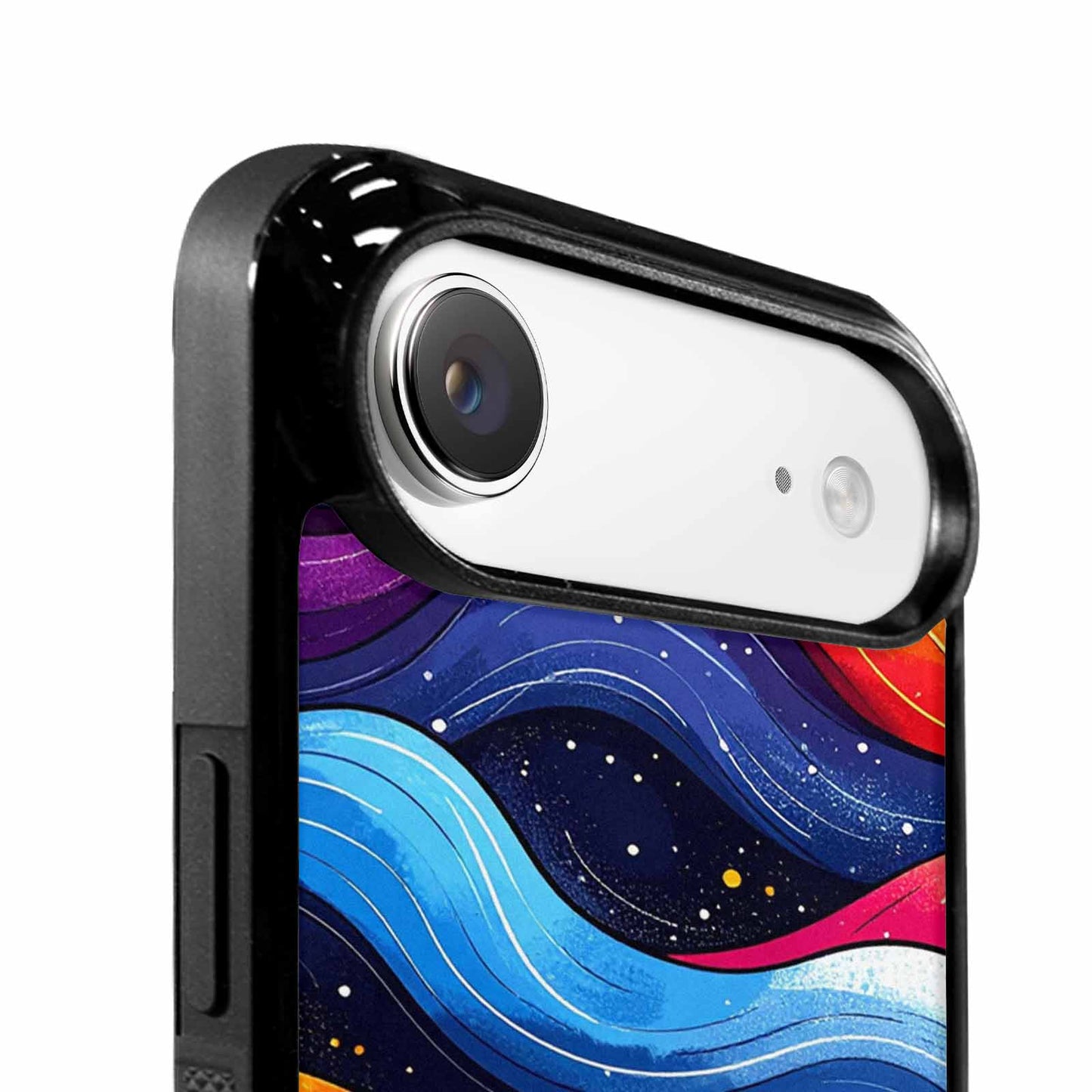 iPhone 17 Air Case — Glossy Winter Wave Seamless Cartoon Cute, Custom Made Phone Cover