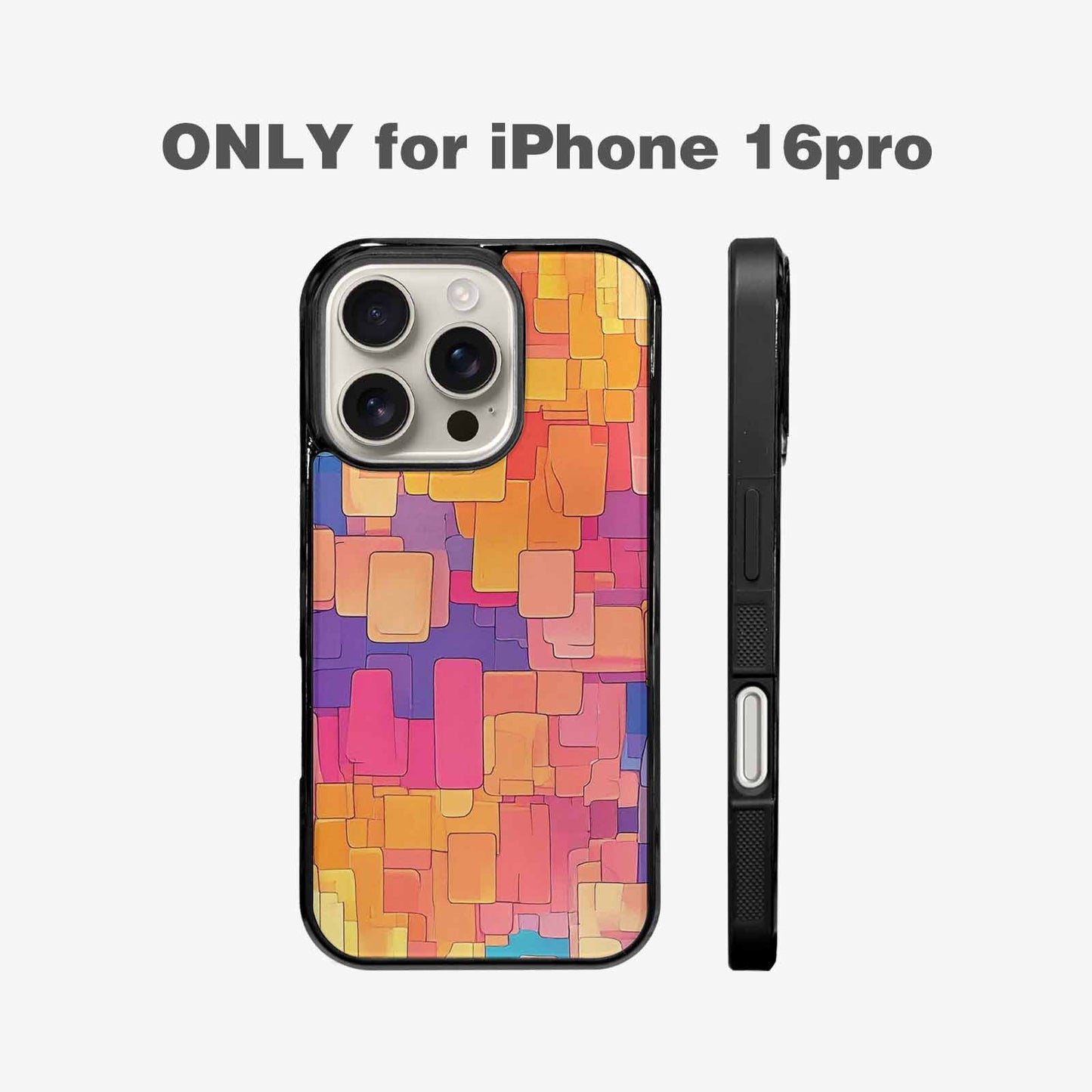 iPhone 16 Pro Case — Color Gradient Fade Pattern Hundreds Of, Custom Printed Phone Case