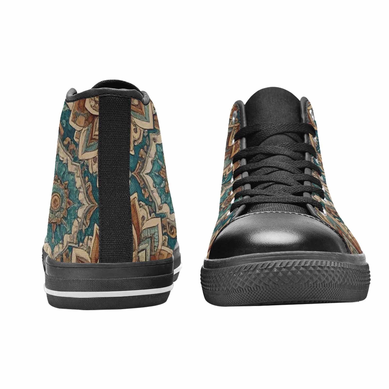 WOMEN'S Mandala High Top Canvas Cottagecore Sneakers