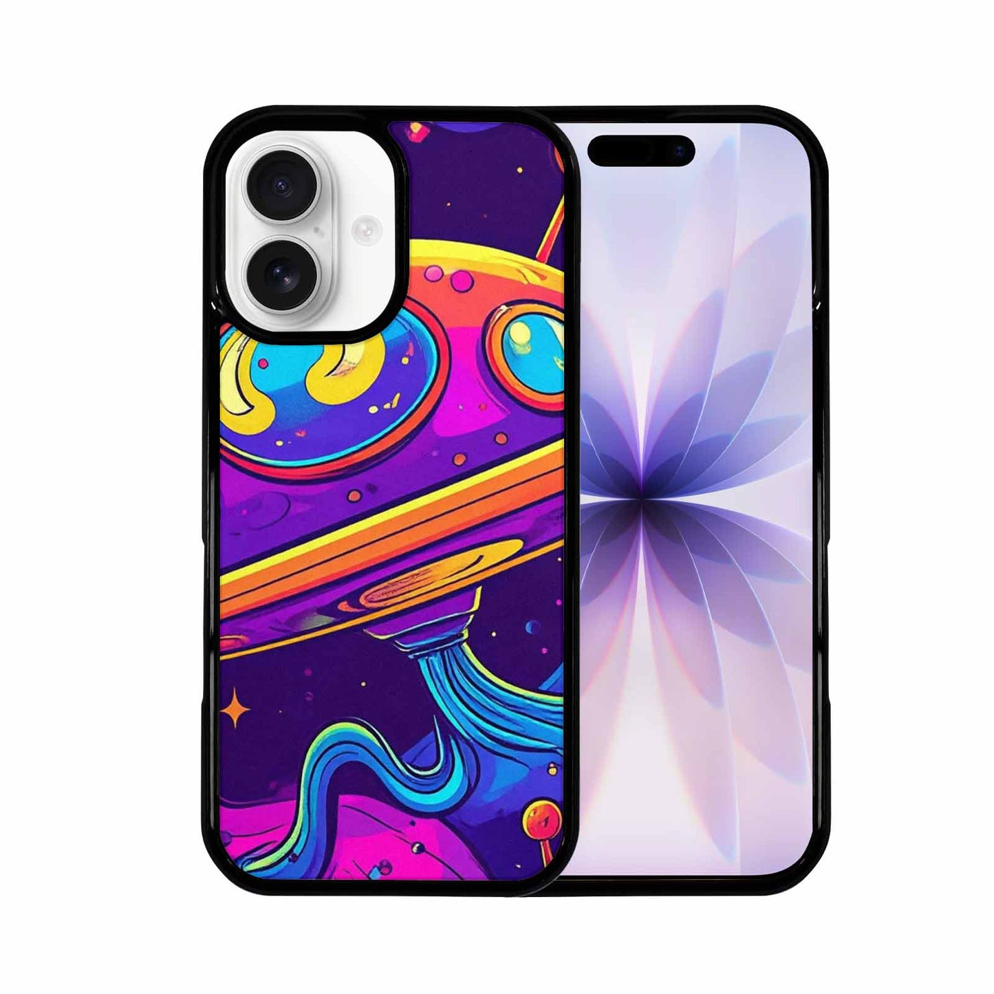 iPhone 17 Case — Alien Ufo Cartoon Art Alien Scifi, Personalized Phone Case