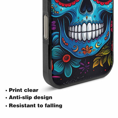 iPhone 16 Pro Max Case — Graffiti Skull Art Seamless Pattern Vibrant, Custom Made Phone Cover