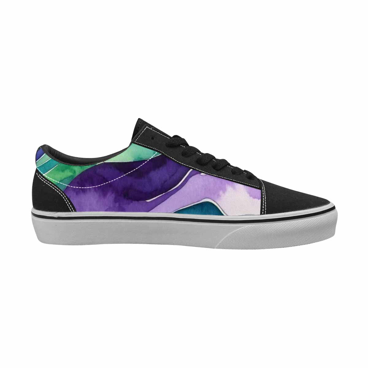MEN'S Galaxy Aurora Nebula Canvas Lace-Up Wallpaper Art Custom Sneakers