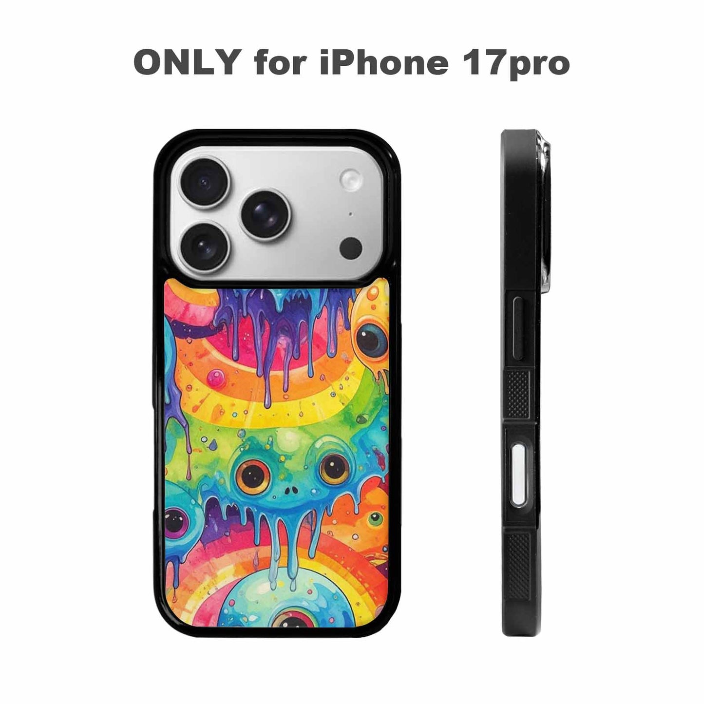 iPhone 17 Pro Case — Aliens Tie Dyemelting Aliens P Tie, Custom Printed Phone Case