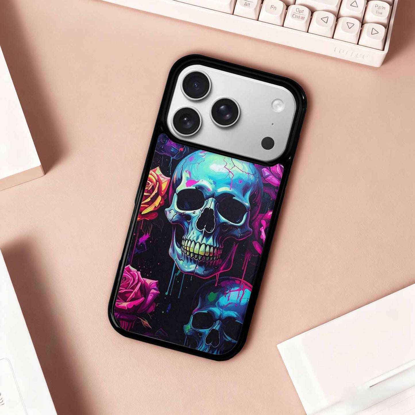 iPhone 17 Pro Case — Seamless Repeating Pattern Of Overlapping Gothic, Original Design Phone Case