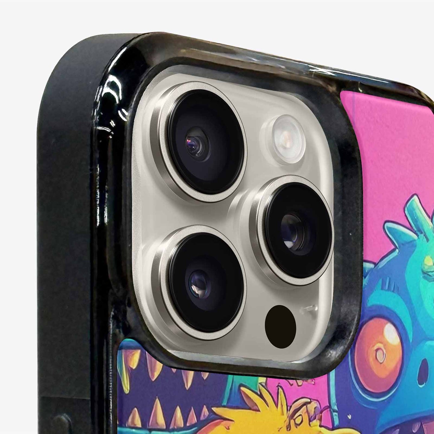 iPhone 15 Pro Max Case — Overlapping Endlessly No Empty Space Monsters, Personalized Phone Case