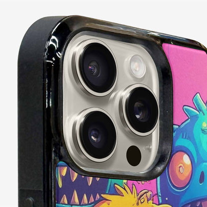 iPhone 15 Pro Max Case — Overlapping Endlessly No Empty Space Monsters, Personalized Phone Case