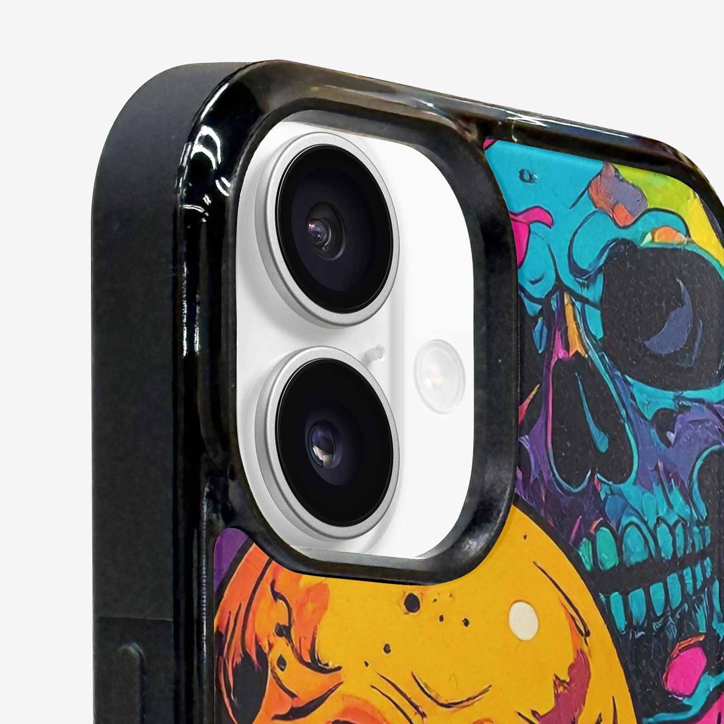iPhone 16 Case — 1000s Of Skulls Digital Camo Drip, Custom Phone Case