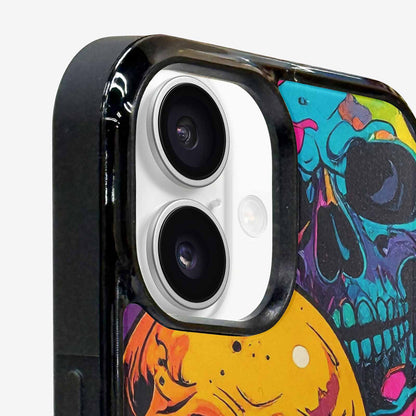 iPhone 16 Case — 1000s Of Skulls Digital Camo Drip, Custom Phone Case