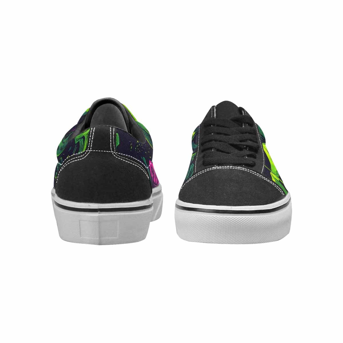 WOMEN'S More Overlapping Ontop Each Lace-Up Canvas Grunge Shoes