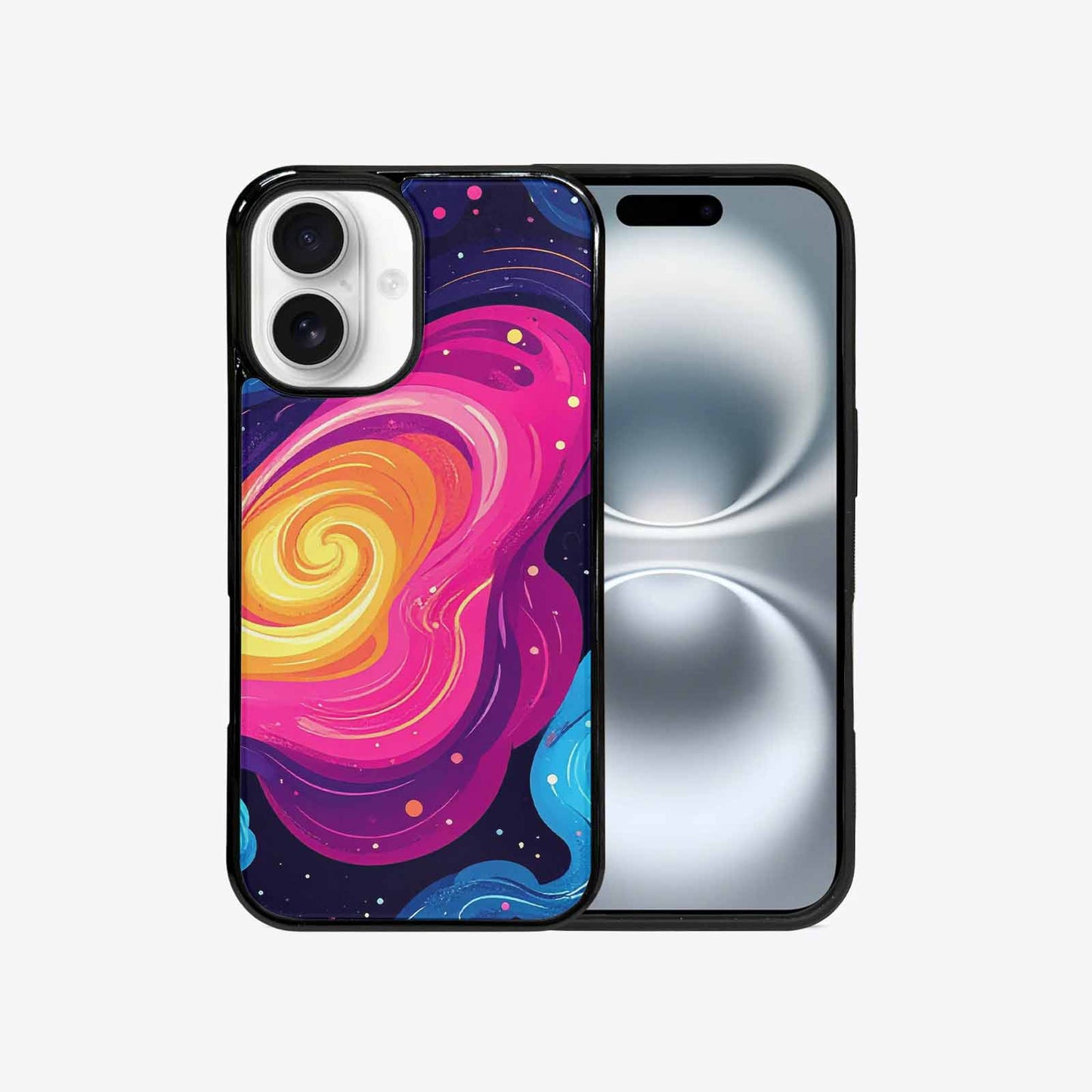 iPhone 16 Case — Love Wins Galaxy Seamless Pattern Vibrant, Original Design Phone Case
