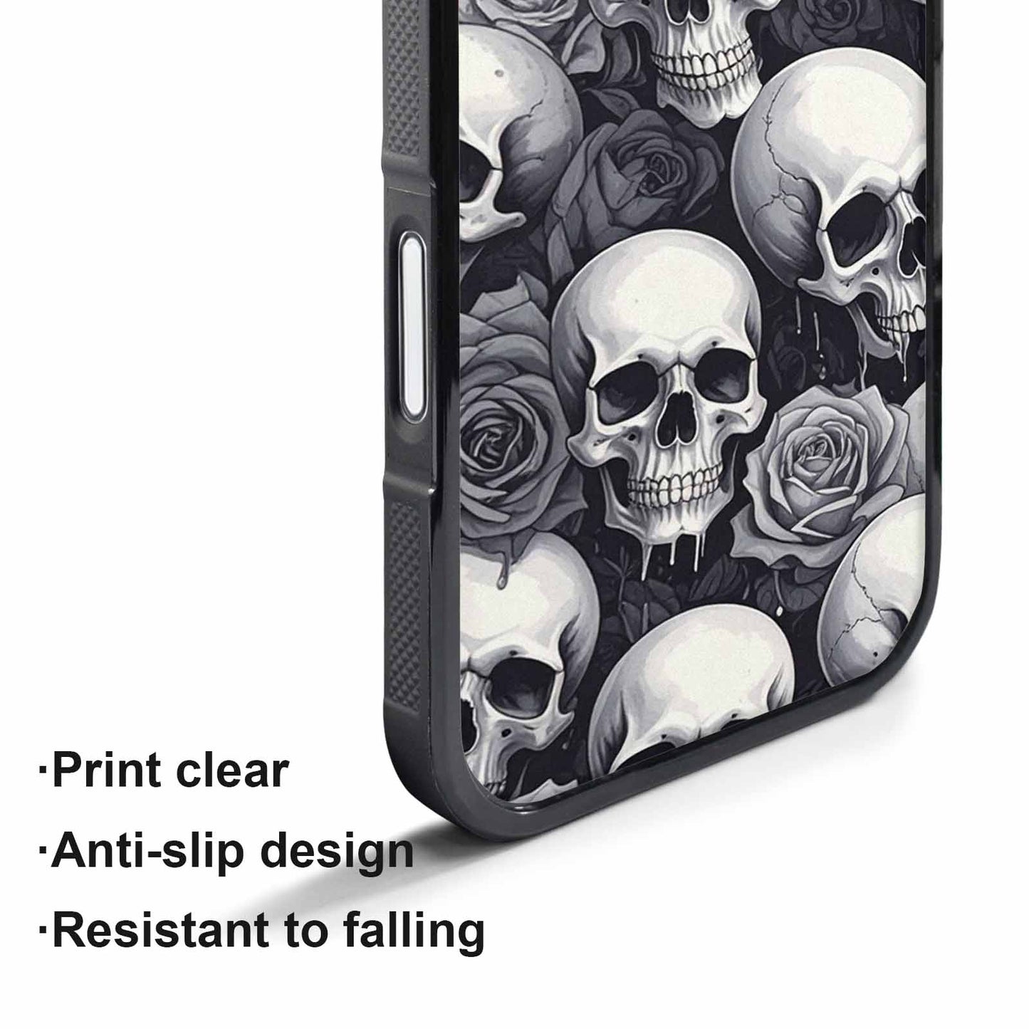 iPhone 17 Pro Case — Skull Dark Art Gothic Print Gothic, Custom Designed Case Cover