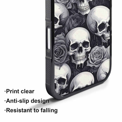 iPhone 17 Pro Case — Skull Dark Art Gothic Print Gothic, Custom Designed Case Cover