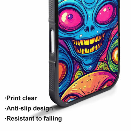 iPhone 17 Air Case — Alien Ufo Cartoon Art Pattern Alien, Unique Phone Case Design
